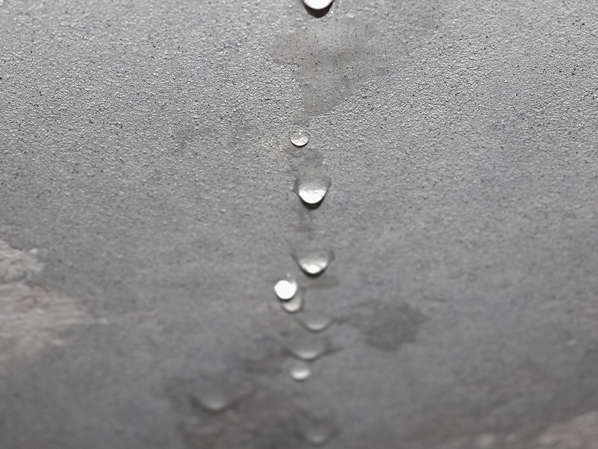 Water leaking from ceiling