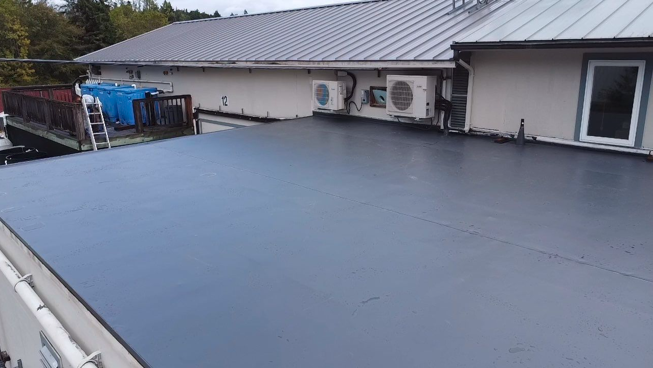 NWFSC Manchester Research Station completed roof photo