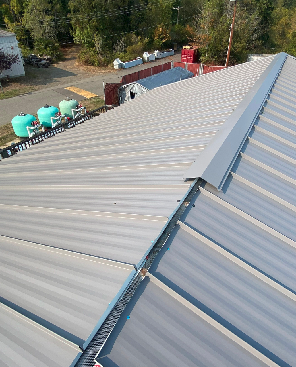 NWFSC Manchester Research Station roof before photo