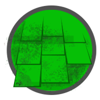 Mold or moss roof icon