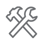 Storm damage roof repair icon